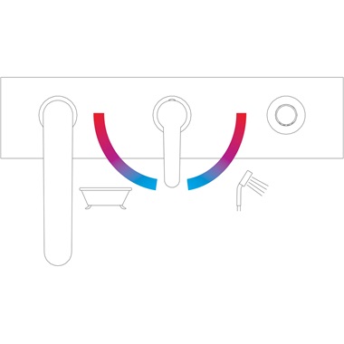 Ravak Puri kádperem csaptelep (3 utas) króm