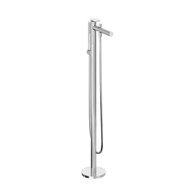 Ravak Spring padlón álló kádcsaptelep test nélkül, zuhanyszettel, króm SG 080.00CR.RB07A Ravak Spring padlón álló kádcsaptelep test nélkül, zuhanyszettel, króm SG 080.00CR.RB07A