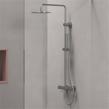 Ravak Spring termosztátos zuhanyoszlop, állítható, zuhanyszettel, króm SG 091.00CR Ravak Spring termosztátos zuhanyoszlop, állítható, zuhanyszettel, króm SG 091.00CR