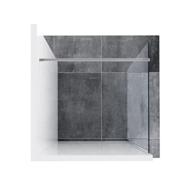 Ravak Walk In Wall-140 v.200 zuhanyfal fekete + transparent 140x200 cm