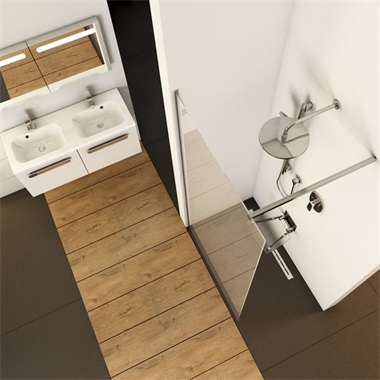 Ravak Walk-In Wall es zuhanyfal króm, transparent 150x200 cm