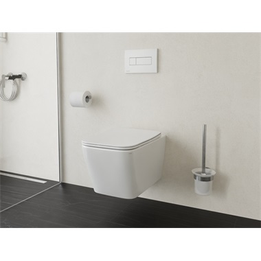 Ravak Natural RimOff Soft Close ülökével, fehér
