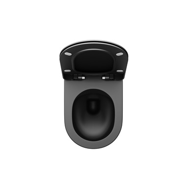 Ravak Uni Chrome RimOff  fali WC fekete