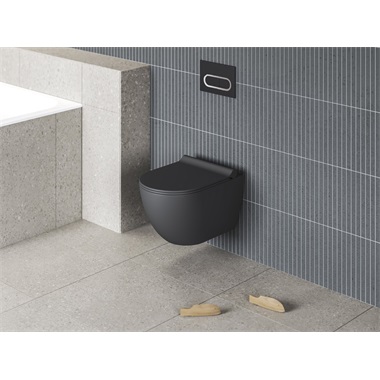 Ravak Uni Chrome RimOff  fali WC fekete