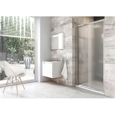 Ravak Blix BLDP2-100 zuhanyajtó 100x190 cm krómhatású, grape 