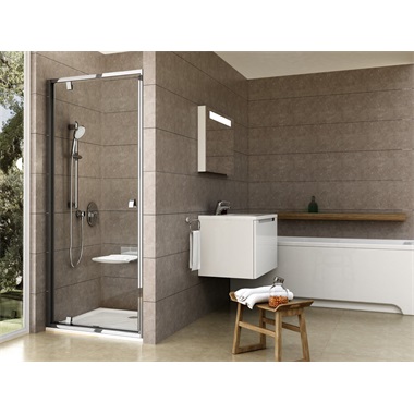 Ravak Pivot PDOP1 zuhanyajtó 90 cm, krómhatású transparent