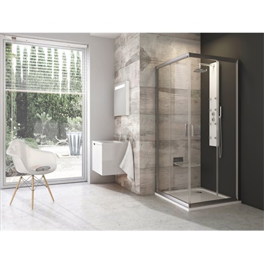 Ravak Blix BLRV2 zuhanykabin 80x80x190 cm transparent, szatén 