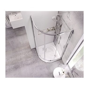 Ravak Blix Slim BLSCP4 zuhanykabin 90x90x195 cm, krómhatású, transparent