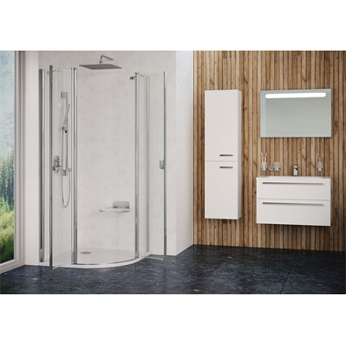 Ravak Chrome CSKK4 zuhanykabin 90x90195 cm krómhatású, transparent 