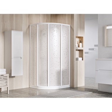 Ravak Supernova SKCP4 zuhanykabin 90x90x195 cm, fehér, pearl