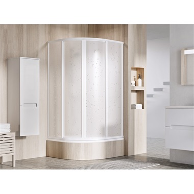 Ravak Supernova SKCP4 Sabina zuhanykabin 90x90x170 cm, fehér, pearl