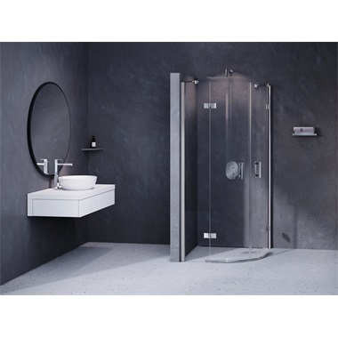 Ravak SmartLine SMSKK4 zuhanykabin 90x90x195 cm, króm, transparent
