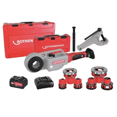 Rothenberger SUPERTRONIC 2000 E, akkumulátoros menetmetsző gép, BSPT R 1/2"-2"