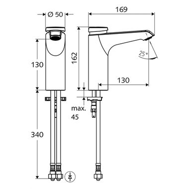 Schell Xeris HD M mosdócsaptelep króm