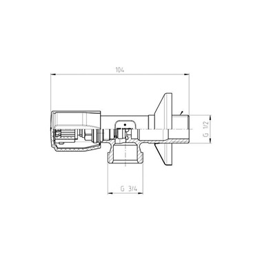 Schell Comfort mosógépcsap 1/2"-3/4"