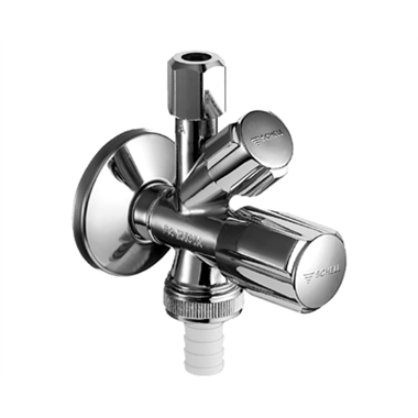 Schell  Comfort sarokszelep kombinált ASAG 3/8"-3/4"-3/8"