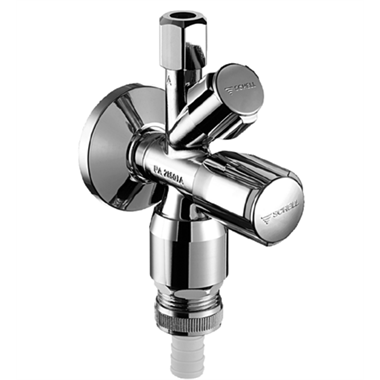 Schell Comfort sarokszelep kombinált légbeszívós 1/2-3/4"-3/8"