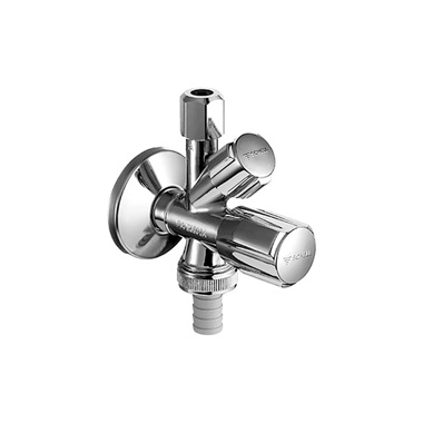 Schell Comfort kombinált sarokszelep, tömlővéges 1/2" 3/4"-3/8"