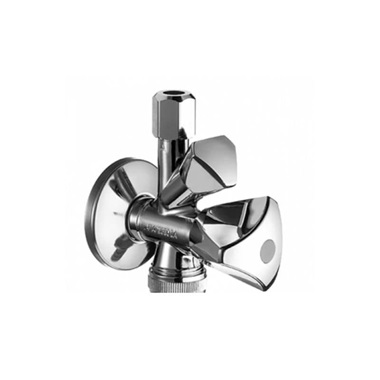 Schell Sanland kombinált sarokszelep tömítővég nélkül 1/2"-3/8"-3/4"