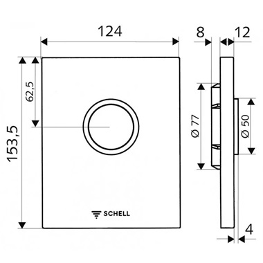 Schell Edition vizelde nyomólap króm
