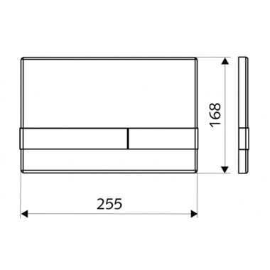 Schell Linear Eco WC-nyomólap króm