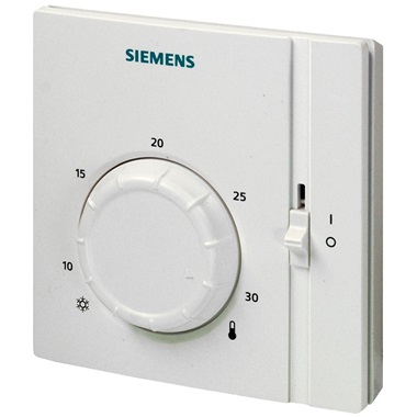 Simens elektromechanikus szobatermosztát ki/be kapcsolóval