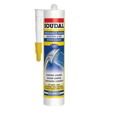 Soudal szaniter szilikon 280 ml, transparens