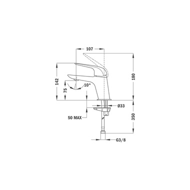Strohm Teka Itaca mosdócsaptelep S-es, króm