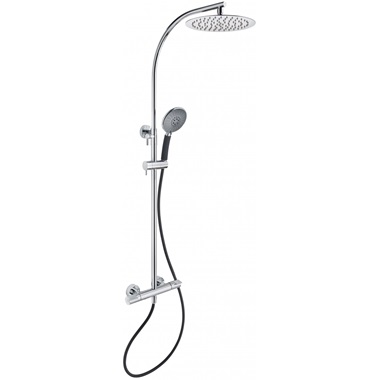 Strohm Teka zuhanyrendszer antibakteriális, króm, fekete