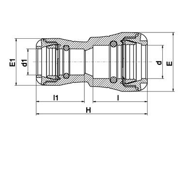 Plasson Serises 1 KPE szűkítőidom PN16, SDR11, 40 mm-32 mm