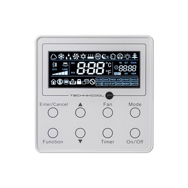 Technik Cool fali vezérlő fan coil parapetes és kazettás készülékekhez xe70-17/e(m) digitáslis