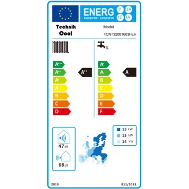 Technik Cool Pro split levegő-víz hőszivattyú beépített 185 literes hmv tárolóval, 16kw, 3 fázisú, 400v Technik Cool Pro split levegő-víz hőszivattyú beépített 185 literes hmv tárolóval, 16kw, 3 fázisú, 400v