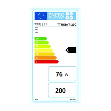 Technik Therm indirekt hmv tároló egy standard csőkígyóval, 200 l, ttueb/t-200