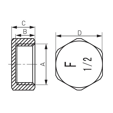 Technik Therm sárgaréz kupak 2" Technik Therm sárgaréz kupak 2"