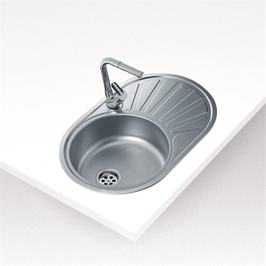 Teka DR77 1B 1D beépíthető mosogató 77x50 cm, rozsdamentes acél