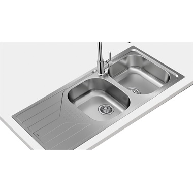 Teka Universe  80T- XP 2B 1D rozsdamentes mosogatótálca szifonnal