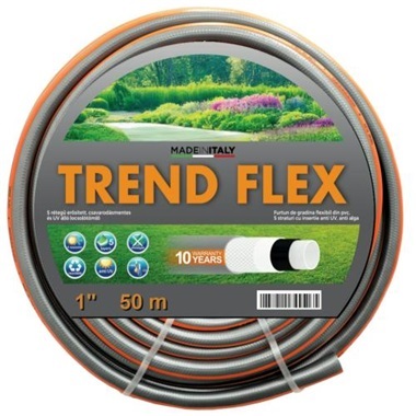 Trend Flex prémium locsoló tömlő 1/2" 50 m, 5 rétegű, UV álló, csavarodás mentes