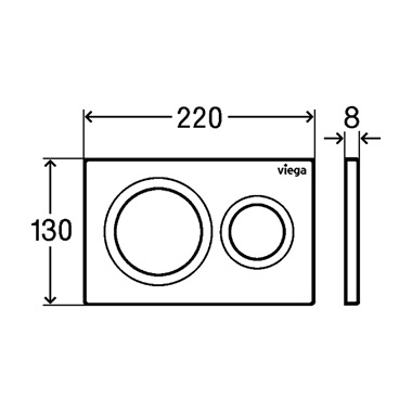 Viega Prevista wc ny,lap visign for style20 Viega Prevista wc ny,lap visign for style20