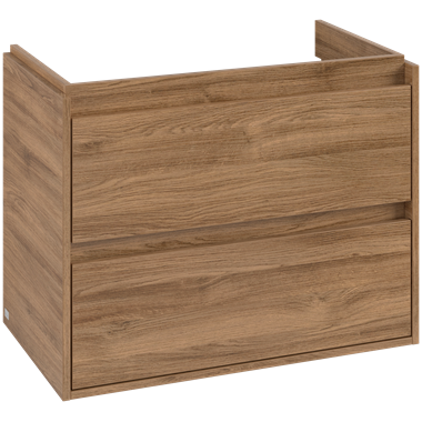 Villeroy & Boch Skyla alsószekrény 77,2x 59,6x43,9 mm, 2 fiókkal, Kansas Oak