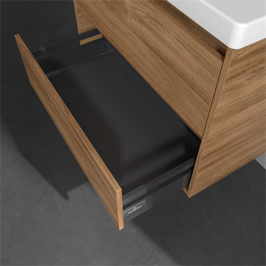 Villeroy & Boch Skyla alsószekrény 77,2x 59,6x43,9 mm, 2 fiókkal, Kansas Oak