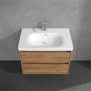 Villeroy & Boch Skyla alsószekrény 77,2x 59,6x43,9 mm, 2 fiókkal, Kansas Oak
