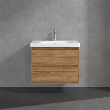 Villeroy & Boch Skyla alsószekrény 77,2x 59,6x43,9 mm, 2 fiókkal, Kansas Oak