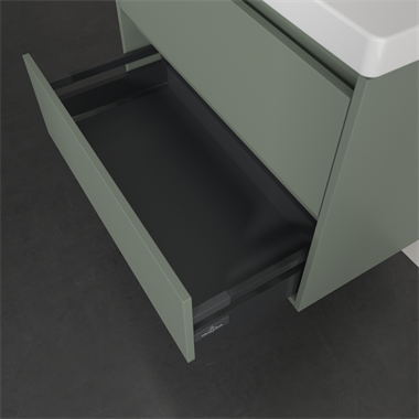 Villeroy & boch Skyla alsószekrény 77,2 x 59,6 x 43,9 cm, 2 kihúzhatófiókkal,zöld