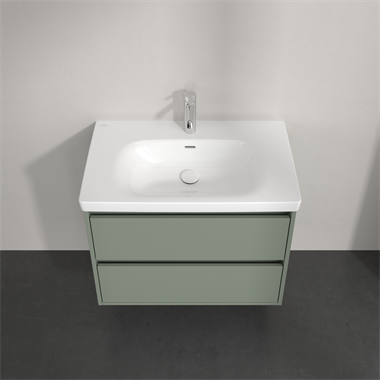 Villeroy & boch Skyla alsószekrény 77,2 x 59,6 x 43,9 cm, 2 kihúzhatófiókkal,zöld