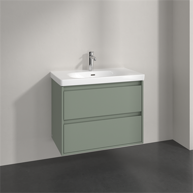 Villeroy & boch Skyla alsószekrény 77,2 x 59,6 x 43,9 cm, 2 kihúzhatófiókkal,zöld