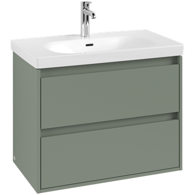 Villeroy & boch Skyla alsószekrény 77,2 x 59,6 x 43,9 cm, 2 kihúzhatófiókkal,zöld