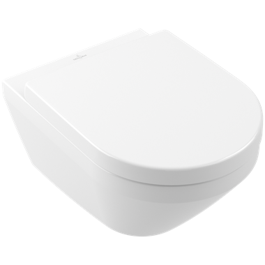 Villeroy & Architectura fali WC perem nélküli, Twisflus, AntiBac, CeramicPlus, fehér alpin