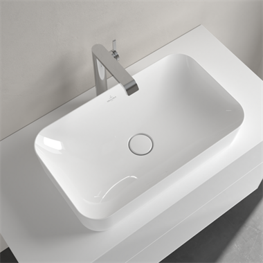 Villeroy & Boch Finon pultra ültethető mosdó CeramicPlus felülettel 65x35 cm
