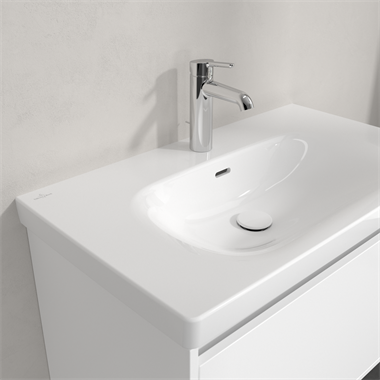 Villeroy Skyla beépíthető mosdó 80x46x16 mm, fehér, túlfolyóval