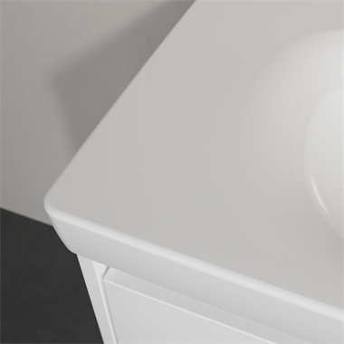 Villeroy Skyla beépíthető mosdó 80x46x16 mm, fehér, túlfolyóval